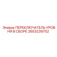 2653239752 ПЕРЕКЛЮЧАТЕЛЬ УРОВНЯ В СБОРЕ Epiroc