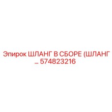 574823216 ШЛАНГ В СБОРЕ (ШЛАНГ...) Epiroc