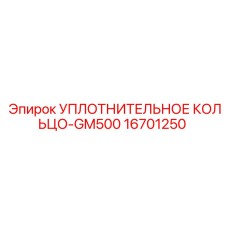 16701250 УПЛОТНИТЕЛЬНОЕ КОЛЬЦО-GM500 Epiroc