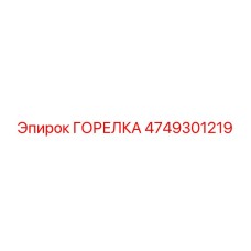 4749301219 ГОРЕЛКА Epiroc