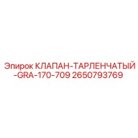 2650793769 КЛАПАН-ТАРЛЕНЧАТЫЙ-GRA-170-709 Epiroc