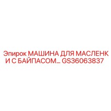 GS36063837 МАШИНА ДЛЯ МАСЛЕНКИ С БАЙПАСОМ Epiroc