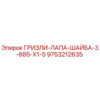 9753212635 ГРИЗЛИ-ЛАПА-ШАЙБА-3-885-X1-5 Epiroc