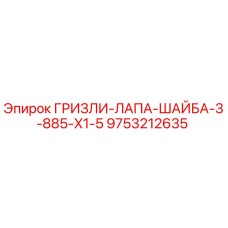 9753212635 ГРИЗЛИ-ЛАПА-ШАЙБА-3-885-X1-5 Epiroc