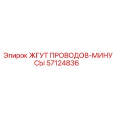 57124836 ЖГУТ ПРОВОДОВ-МИНУСЫ Epiroc