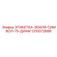 1310072688 ЭТИКЕТКА-ЗЕМЛЯ-СИМВОЛ-75-ДИАМ Epiroc