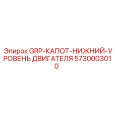 5730003010 GRP-КАПОТ-НИЖНИЙ-УРОВЕНЬ ДВИГАТЕЛЯ Epiroc