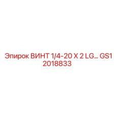 GS12018833 ВИНТ 1/4-20 X 2 LG Epiroc