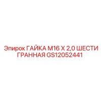 ГАЙКА М16 Х 2,0 ШЕСТИГРАННАЯ (GS12052441) - Epiroc