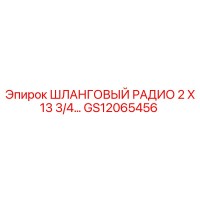 GS12065456 ШЛАНГОВЫЙ РАДИО 2 X 13 3/4 Epiroc