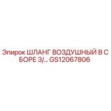 GS12067806 ШЛАНГ ВОЗДУШНЫЙ В СБОРЕ 3/… Epiroc
