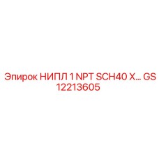 GS12213605 НИПЛ 1 NPT SCH40 X Epiroc