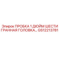 GS12213781 ПРОБКА 1 ДЮЙМ ШЕСТИГРАННАЯ ГОЛОВКА Epiroc