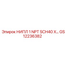 GS12236382 НИПЛ 1 NPT SCH40 Epiroc