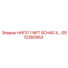 GS12260953 НИПЛ 1 NPT SCH40 X Epiroc