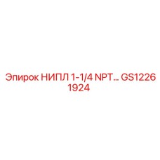 GS12261924 НИПЛ 1-1/4 NPT Epiroc