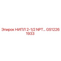 GS12261933 НИПЛ 2-1/2 NPT Epiroc