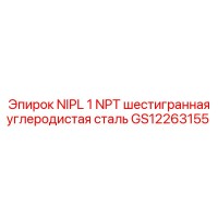 GS12263155 NIPL 1 NPT шестигранная углеродистая сталь Epiroc