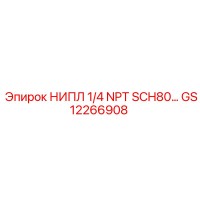 GS12266908 НИПЛ 1/4 NPT SCH80 Epiroc