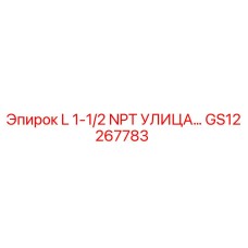 GS12267783 L 1-1/2 NPT УЛИЦА… Epiroc