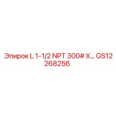 GS12268256 L 1-1/2 NPT 300# X… Epiroc