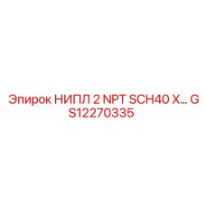 GS12270335 НИПЛ 2 NPT SCH40 X… Epiroc