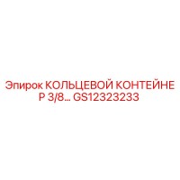 GS12323233 КОЛЬЦЕВОЙ КОНТЕЙНЕР 3/8 Epiroc