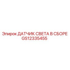 GS12335455 ДАТЧИК СВЕТА В СБОРЕ Epiroc