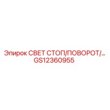 GS12360955 СВЕТ СТОП/ПОВОРОТ Эпирок