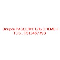 GS12467393 РАЗДЕЛИТЕЛЬ ЭЛЕМЕНТОВ Epiroc