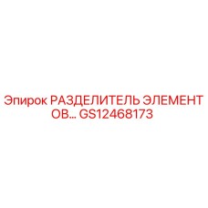 GS12468173 РАЗДЕЛИТЕЛЬ ЭЛЕМЕНТОВ Epiroc