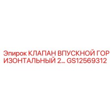 Горизонтальный клапан для буровых станков GS12569312