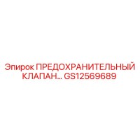 GS12569689 ПРЕДОХРАНИТЕЛЬНЫЙ КЛАПАН Epiroc