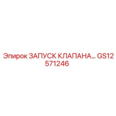 GS12571246 ЗАПУСК КЛАПАНА Epiroc