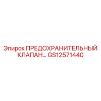 GS12571440 ПРЕДОХРАНИТЕЛЬНЫЙ КЛАПАН Epiroc