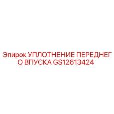 GS12613424 УПЛОТНЕНИЕ ПЕРЕДНЕГО ВПУСКА Эпирок