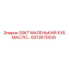 GS12670535 GSKT МАЛЕНЬКИЙ КУБ МАСЛО... Epiroc
