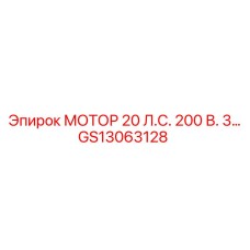 GS13063128 МОТОР 20 Л.С. 200 В. 3… Epiroc