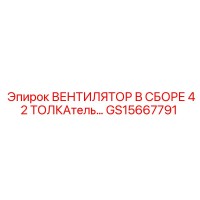 GS15667791 ВЕНТИЛЯТОР В СБОРЕ 42 ТОЛКАтель… Epiroc