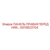 GS15823704 ПАНЕЛЬ ПРАВАЯ ПЕРЕДНЯЯ Epiroc