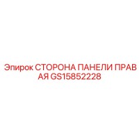 GS15852228 СТОРОНА ПАНЕЛИ ПРАВАЯ Epiroc