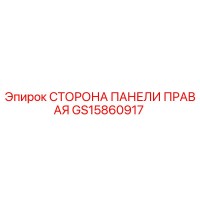 GS15860917 СТОРОНА ПАНЕЛИ ПРАВАЯ Epiroc