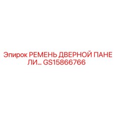 GS15866766 РЕМЕНЬ ДВЕРНОЙ ПАНЕЛИ Epiroc