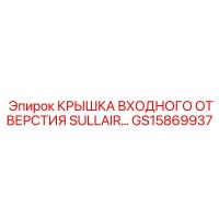 GS15869937 КРЫШКА ВХОДНОГО ОТВЕРСТИЯ SULLAIR Epiroc