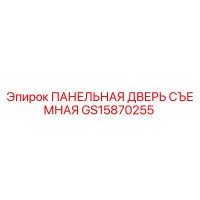 GS15870255 ПАНЕЛЬНАЯ ДВЕРЬ СЪЕМНАЯ Epiroc