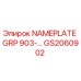 GS2060902 NAMEPLATE GRP 903-... Epiroc