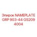 GS2094004 NAMEPLATE GRP 903-44 Epiroc