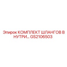 GS2106503 КОМПЛЕКТ ШЛАНГОВ ВНУТРИ Epiroc