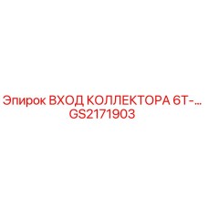 GS2171903 ВХОД КОЛЛЕКТОРА 6T- Epiroc