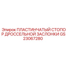 GS23067280 ПЛАСТИНЧАТЫЙ СТОПОР ДРОССЕЛЬНОЙ ЗАСЛОНКИ Epiroc